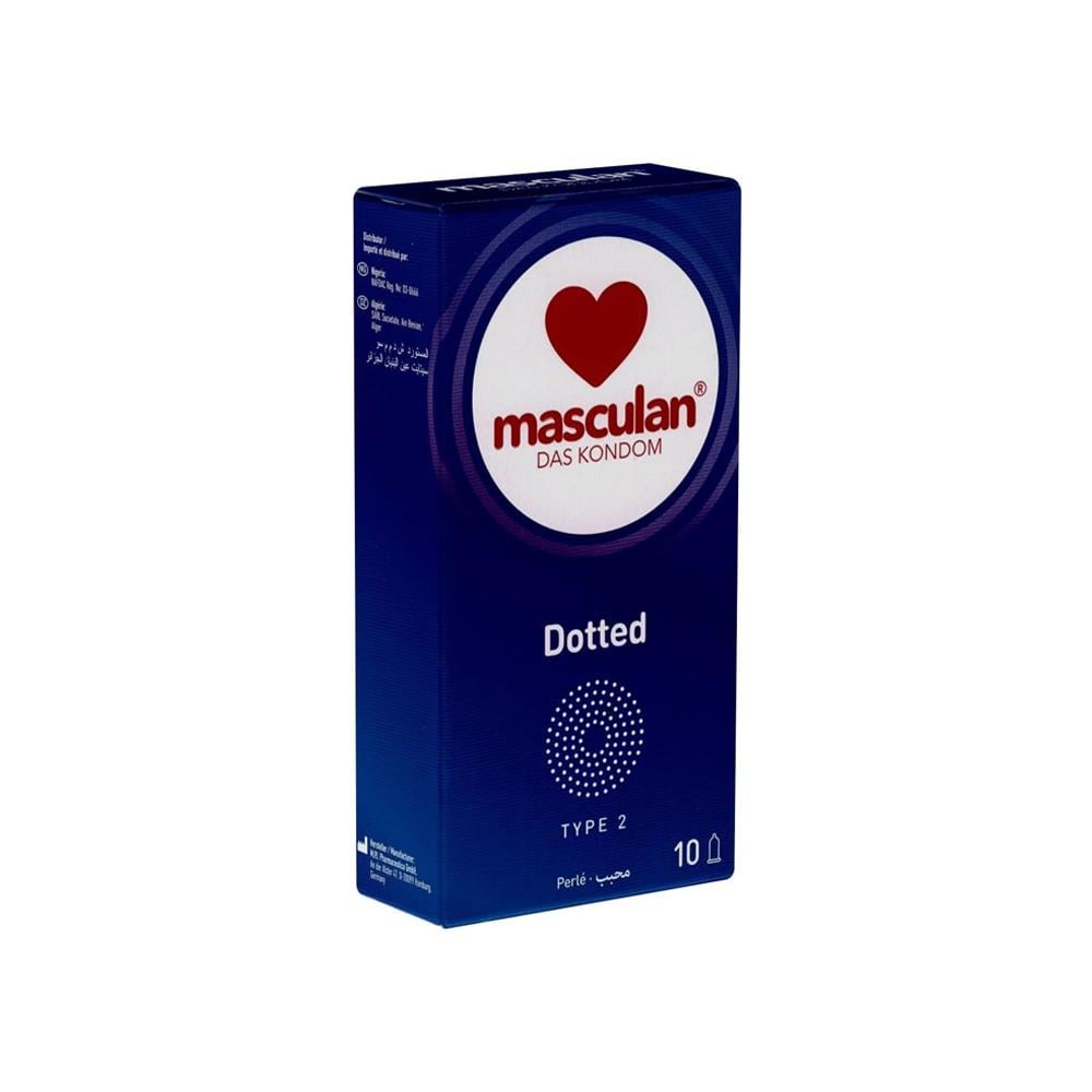 Masculan Das Condoms Dotted Type 2 - 10 Condoms