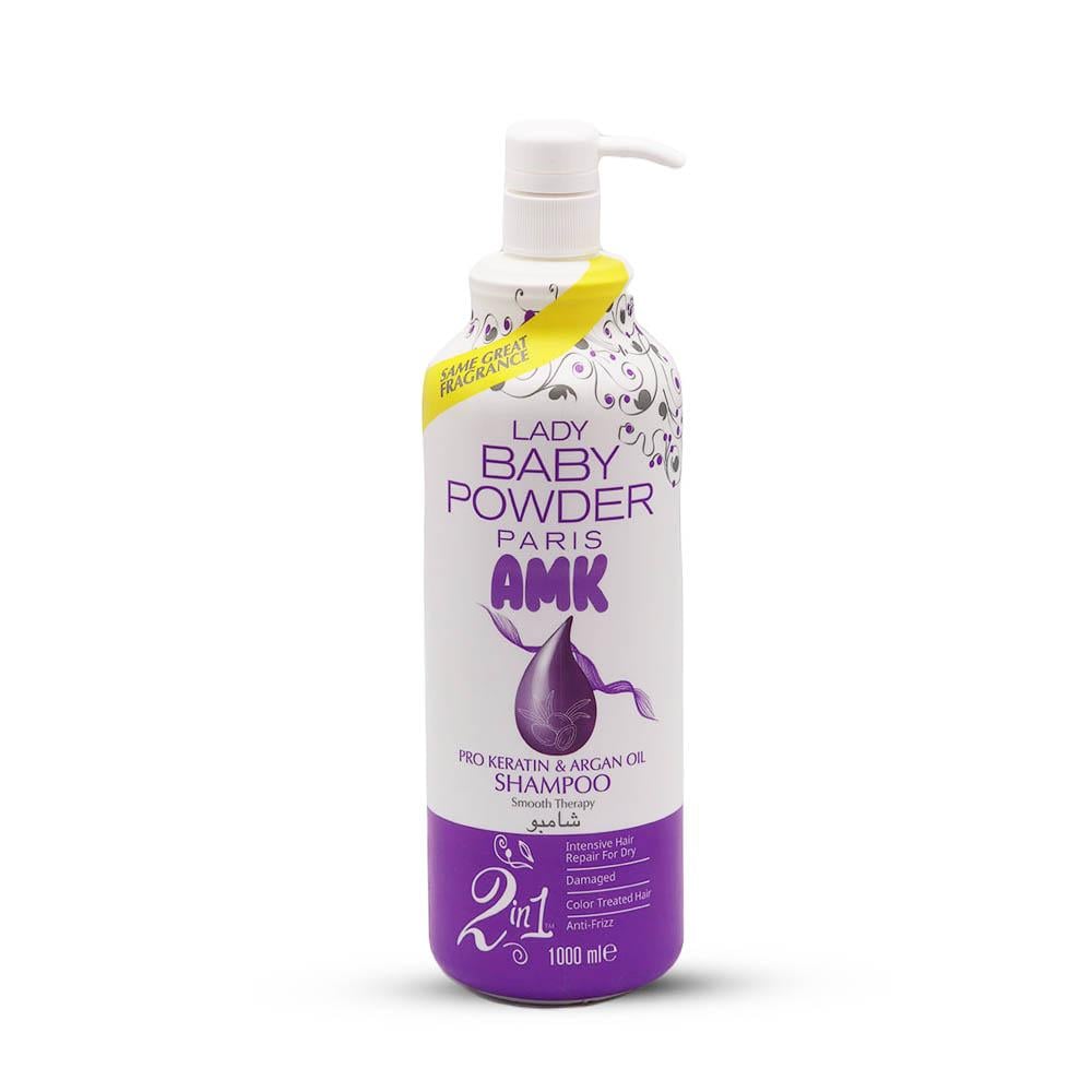 LADY BABY POQWDER Shampoo 2 in 1 Pro Keratin & Argan Oil - 1000 ml