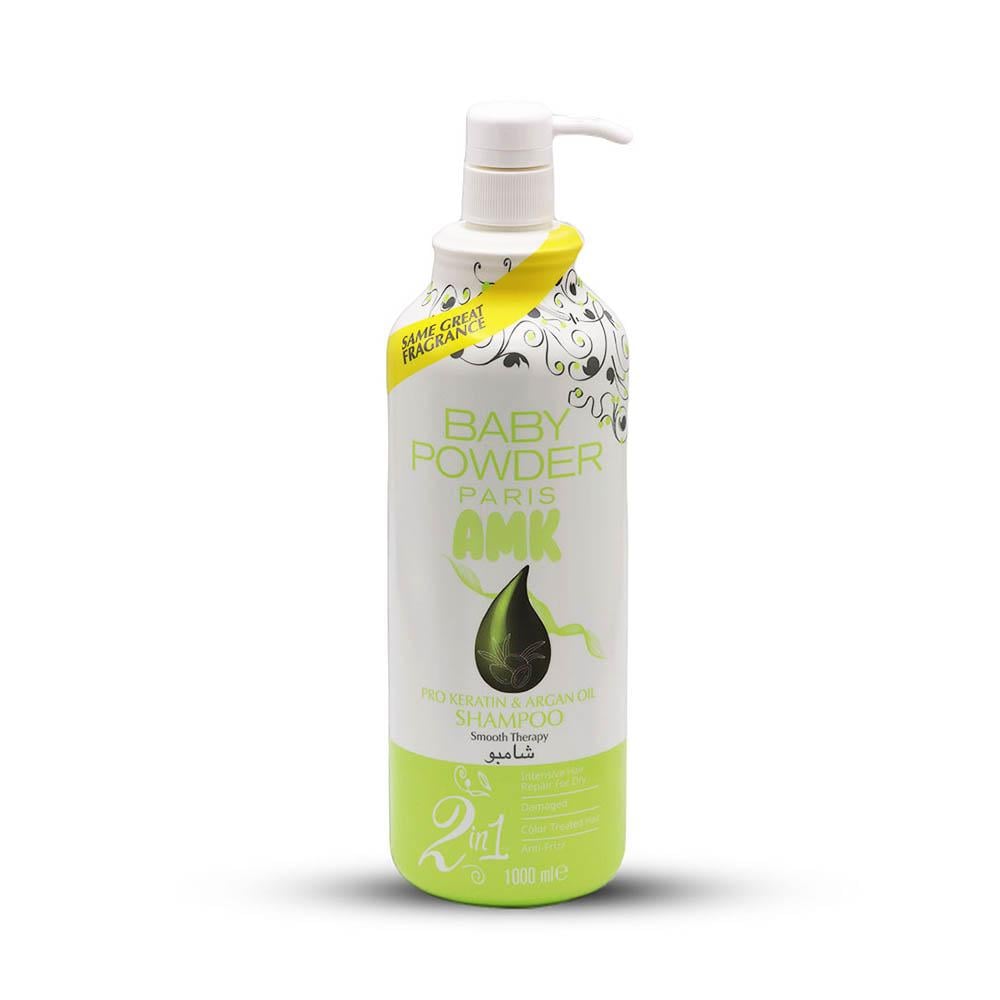 LADY BABY POQWDER Shampoo 2 in 1 Pro Keratin & Argan Oil - 1000 ml