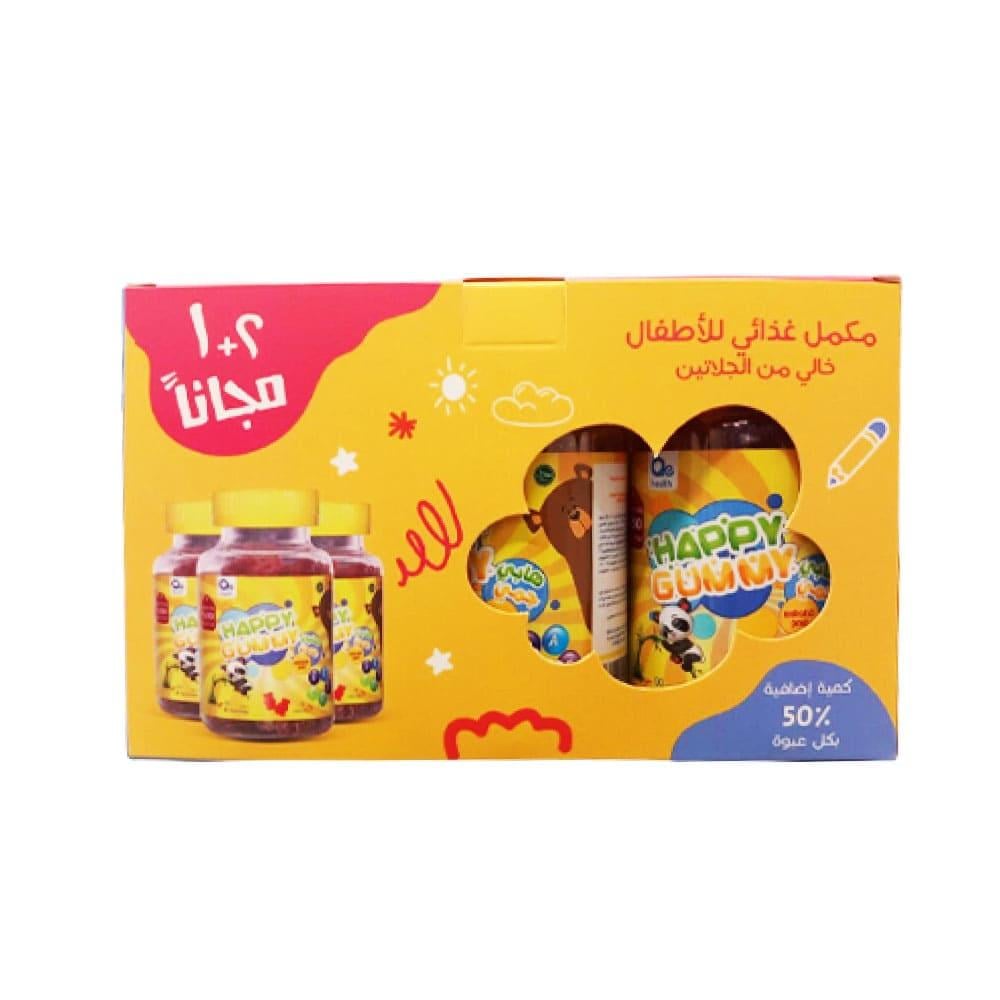 Happy Gummies Children's Candy Food Supplement 2 + 1 free- 90*3