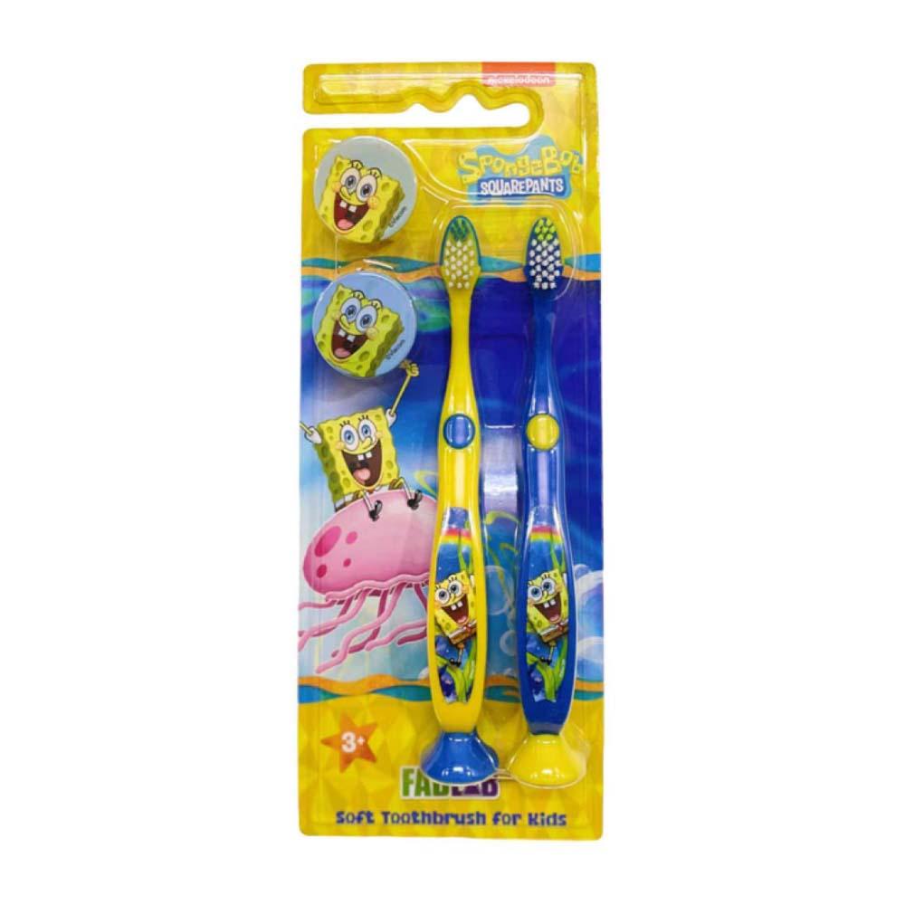 Nickelodeon SpongeBob Kids Soft Toothbrush 2 +1