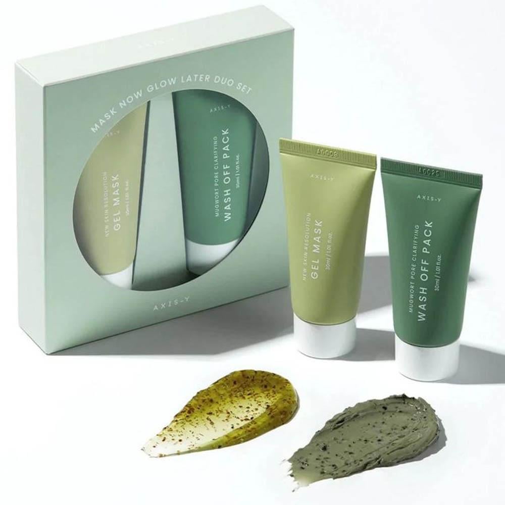 AXIS-Y Now Glow Later Face Mask Set - 2 in 30 ml