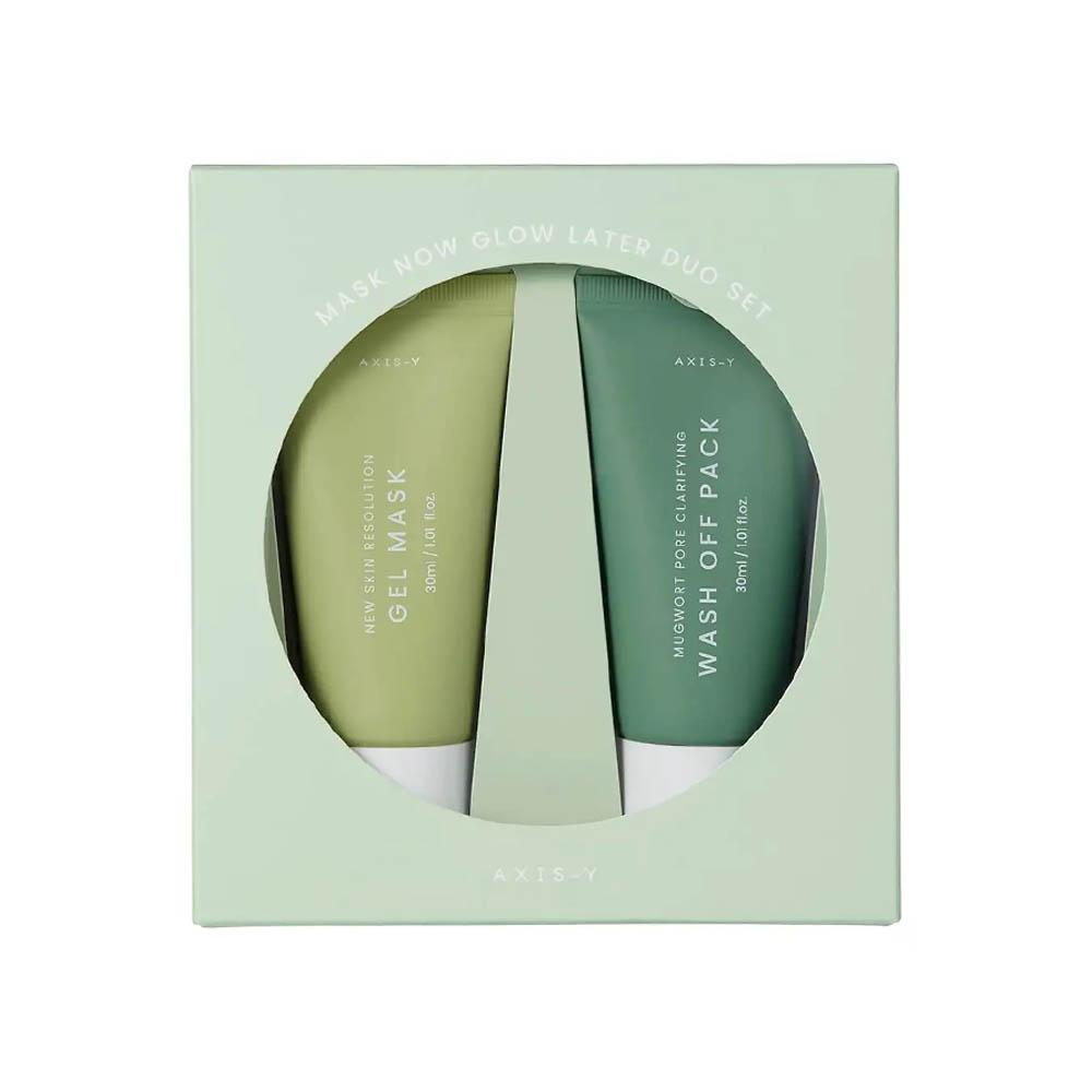 AXIS-Y Now Glow Later Face Mask Set - 2 in 30 ml