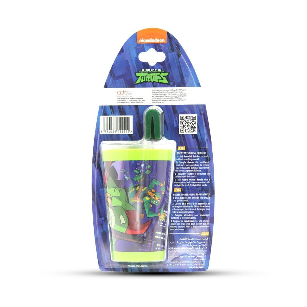 Nickelodeon Turtles Toothbrush and Cup Ninja Turtles Design