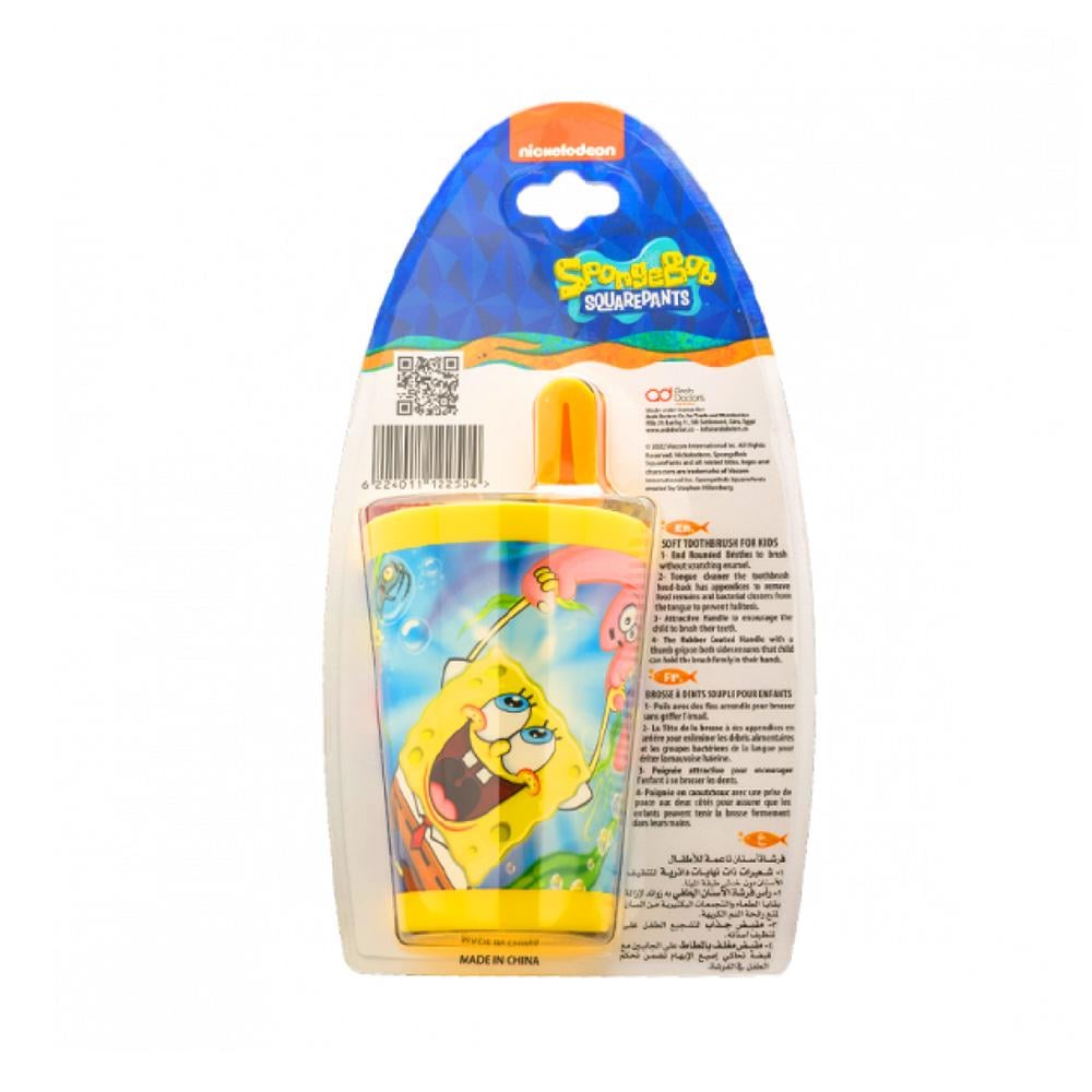 Nickelodeon SpongeBob Kids Toothbrush with Cover and Cup