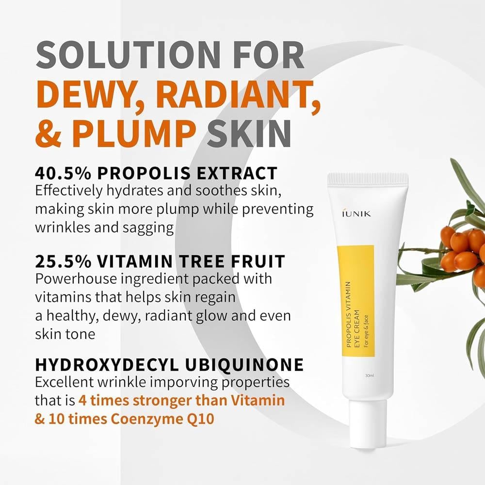 iunik Propolis Vitamin Eye Cream for Eye & Face - 30 ml