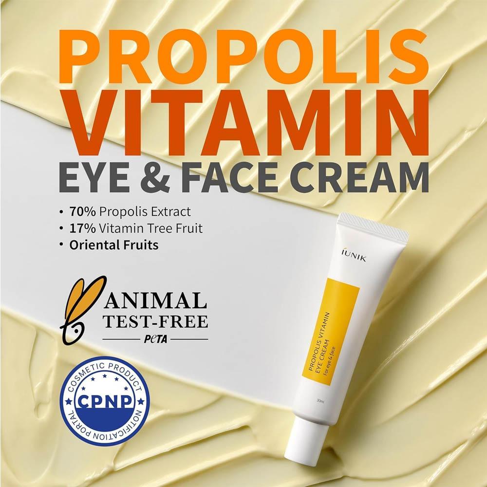 iunik Propolis Vitamin Eye Cream for Eye & Face - 30 ml