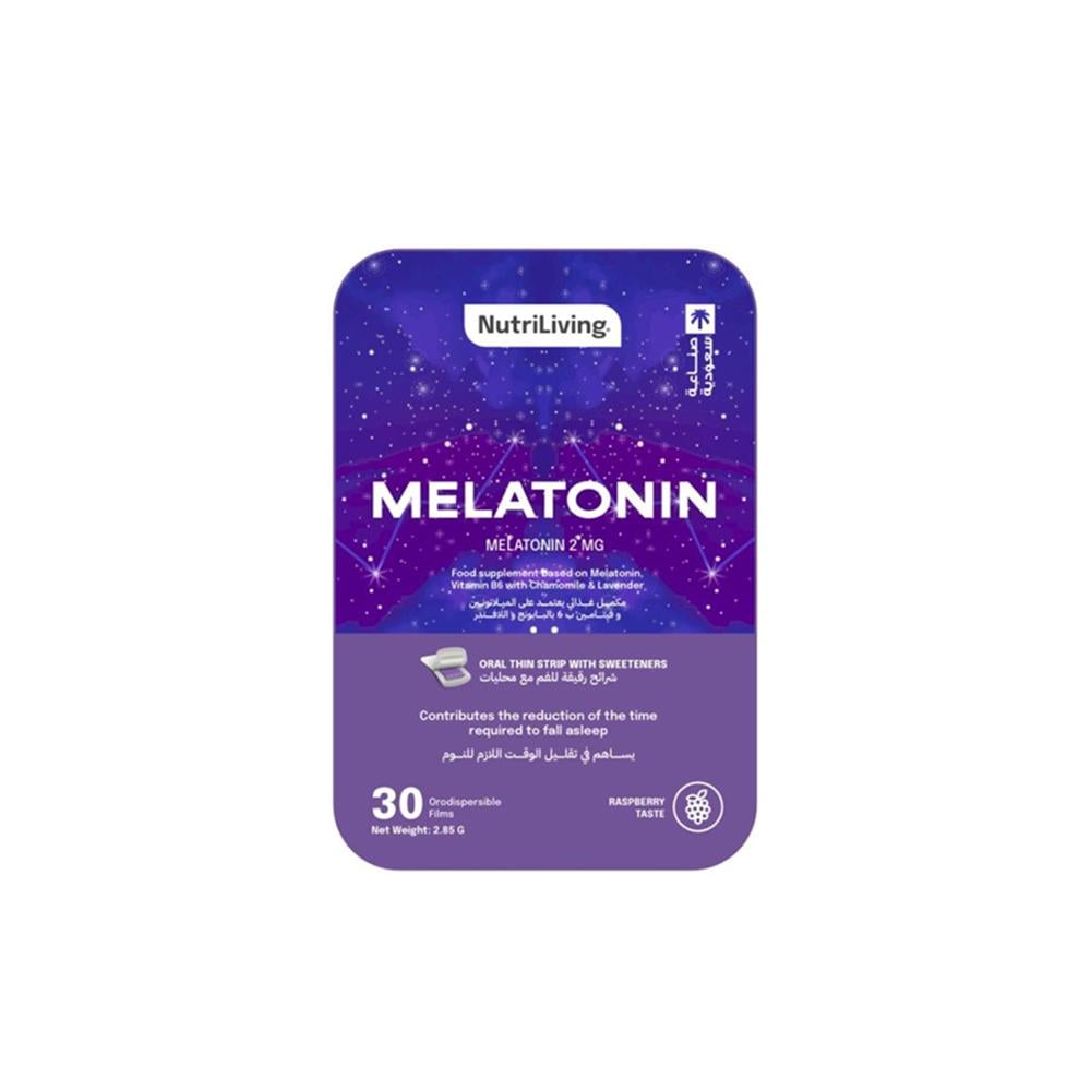 NutriLiving Melatonin Dietary Supplement Orally Dispersible Strips - 30 Tablets