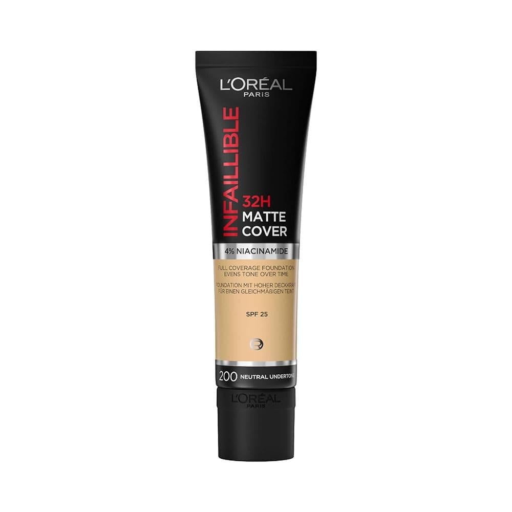 L'oreal Infaillible 32H Matte Cover 200 Neutral Undertone - 30 Ml