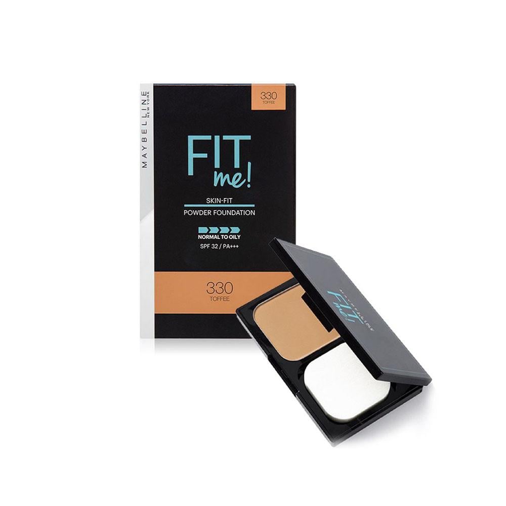 Maybelline Fit Me Powder Foundation SPF32 No.330 Toffee- 9 gm