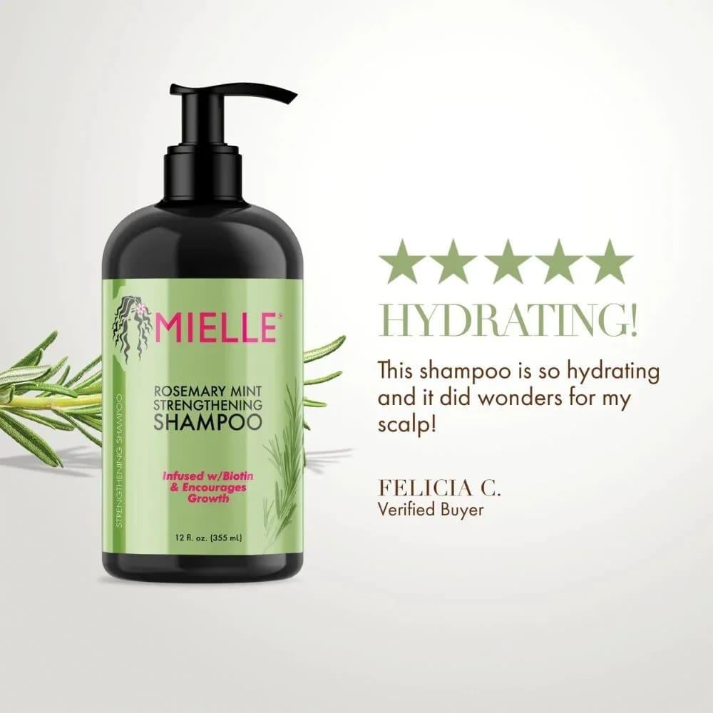 Miele Hair Strengthening Shampoo with Rosemary & Mint - 355 ml