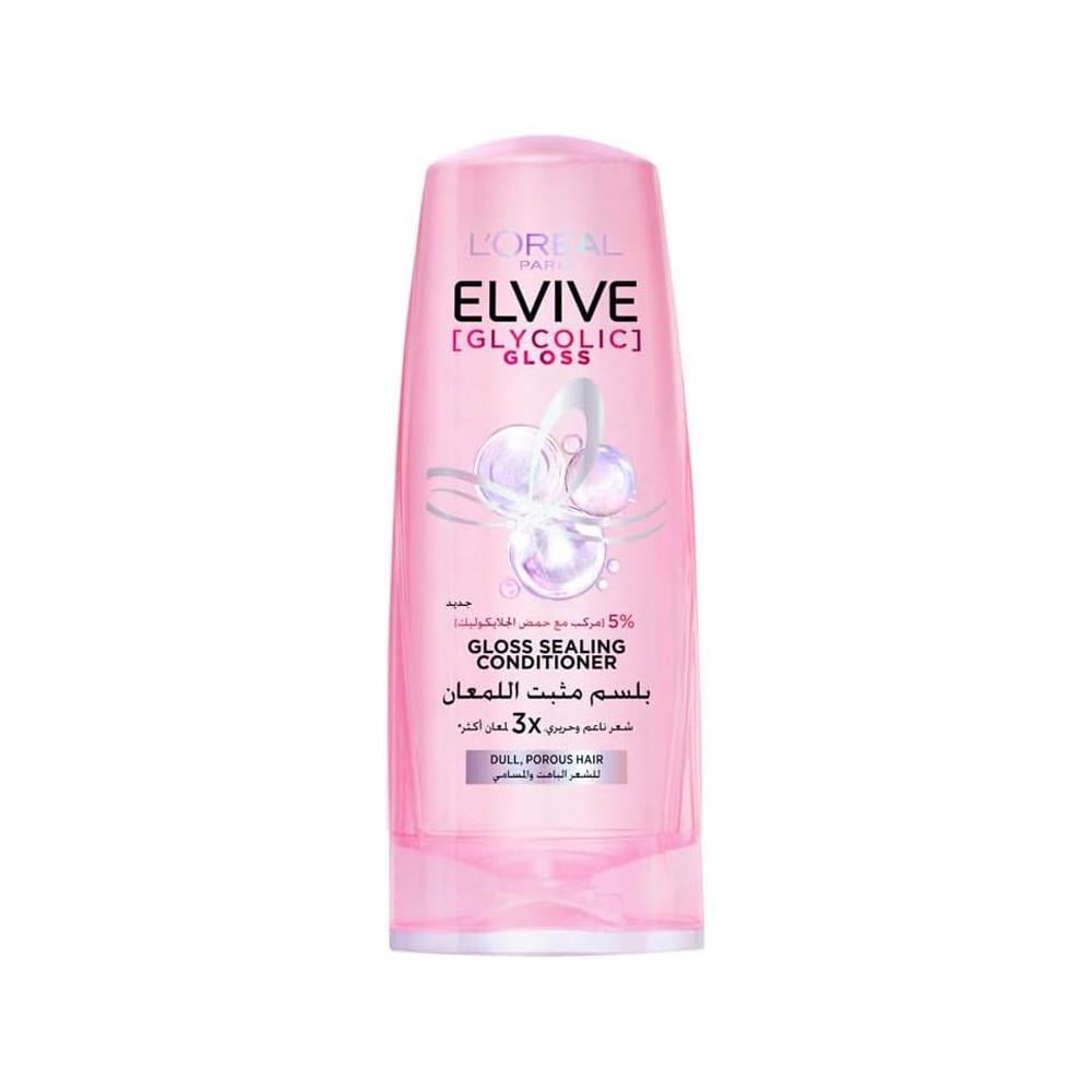 L'Oréal Paris Elvive Shine Control Conditioner with Glycolic Acid for Dull Hair - 360 ml
