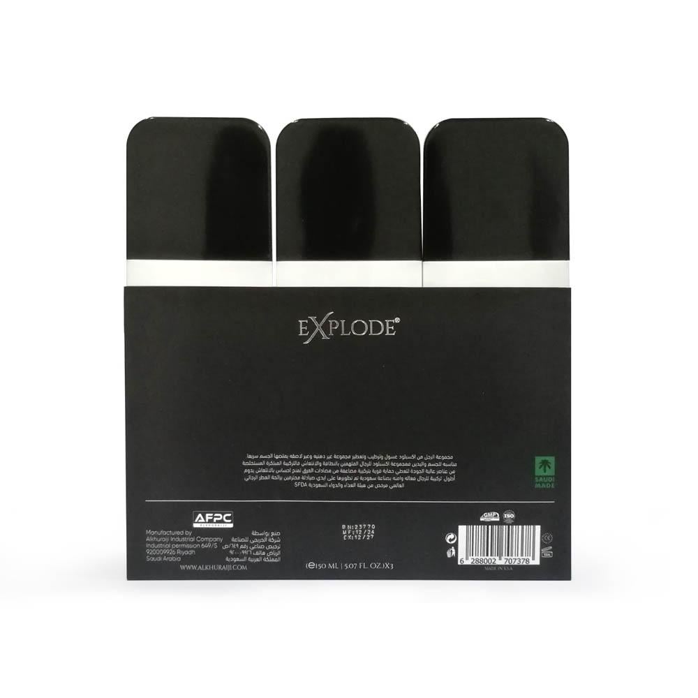 EXPlode Mens Grooming Kit - 3 Pieces