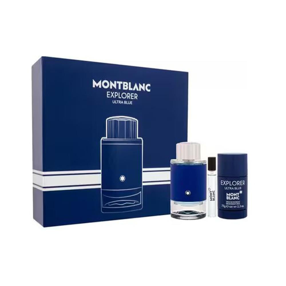 Mont Blanc Explorer Ultra Blue Set - 3 Pcs
