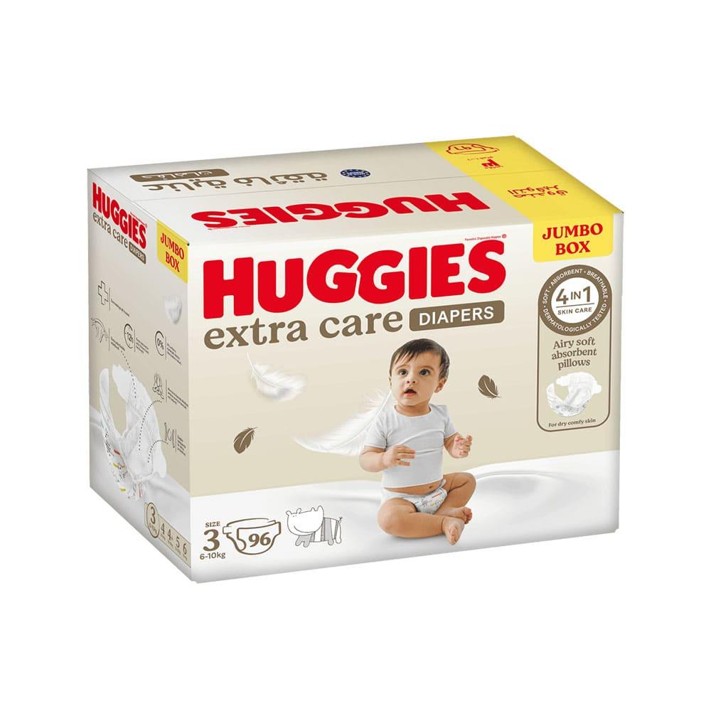 Huggies Diapers Extra Care No. 3 Jumbo Saving Box - 96 Diapers