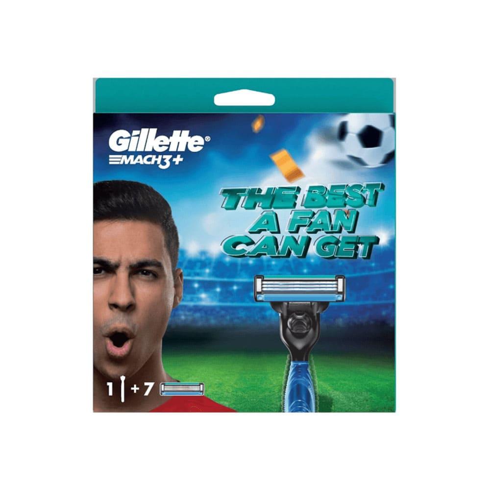Gillette Mach 3 Plus Razor - 1+7 Blades