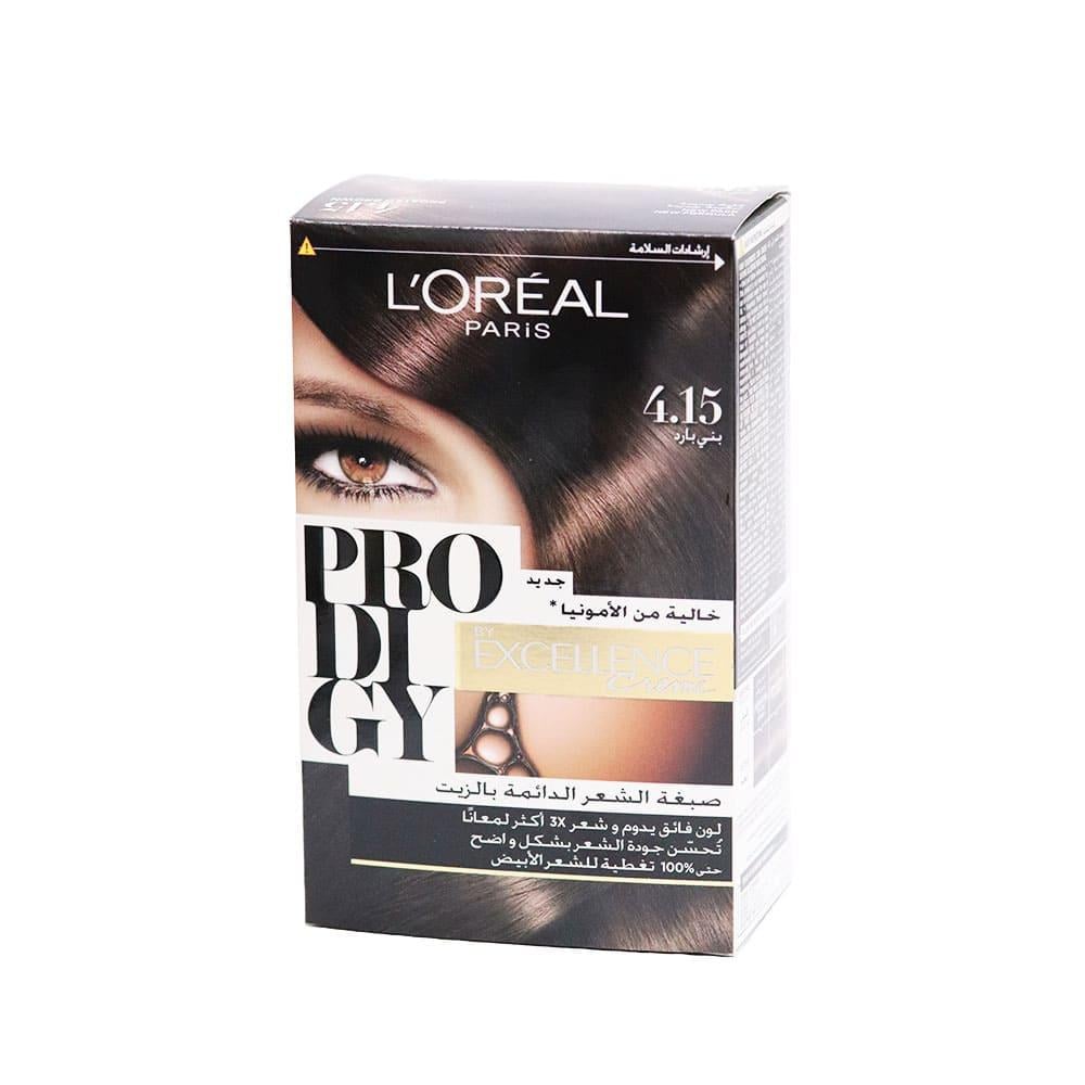 L'Oreal Paris Prodigy Hair Color - Cool Brown 4.15