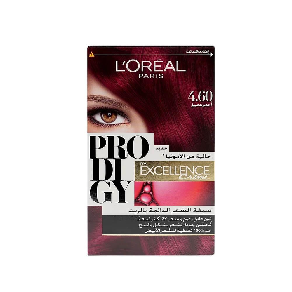 L'Oreal Paris Prodigy Hair Color - Deep Red 4.60