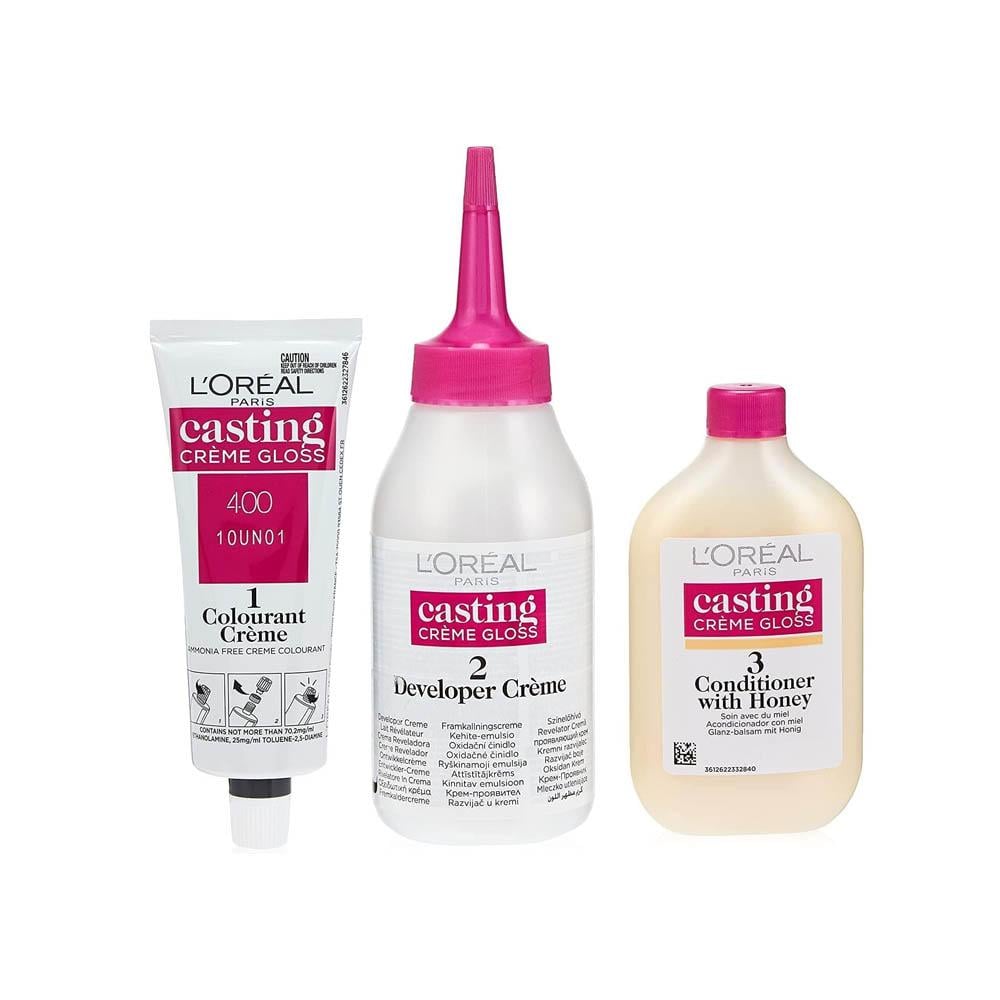 L'Oreal Paris Casting Creme Gloss Hair Dye - 400 Brown
