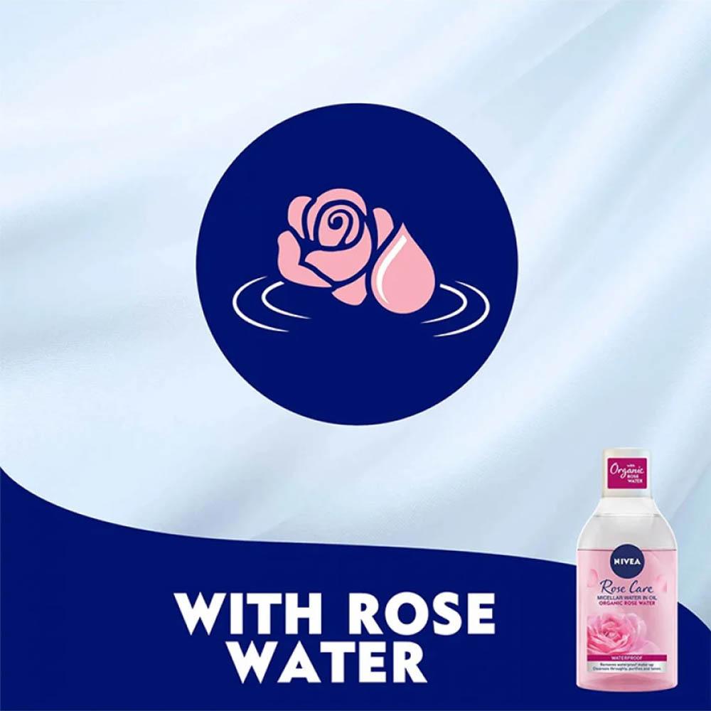 Nivea Micellar Water Makeup Remover With Organic Rose Water 400 ml