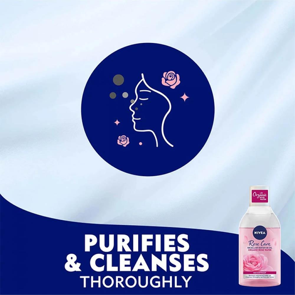 Nivea Micellar Water Makeup Remover With Organic Rose Water 400 ml