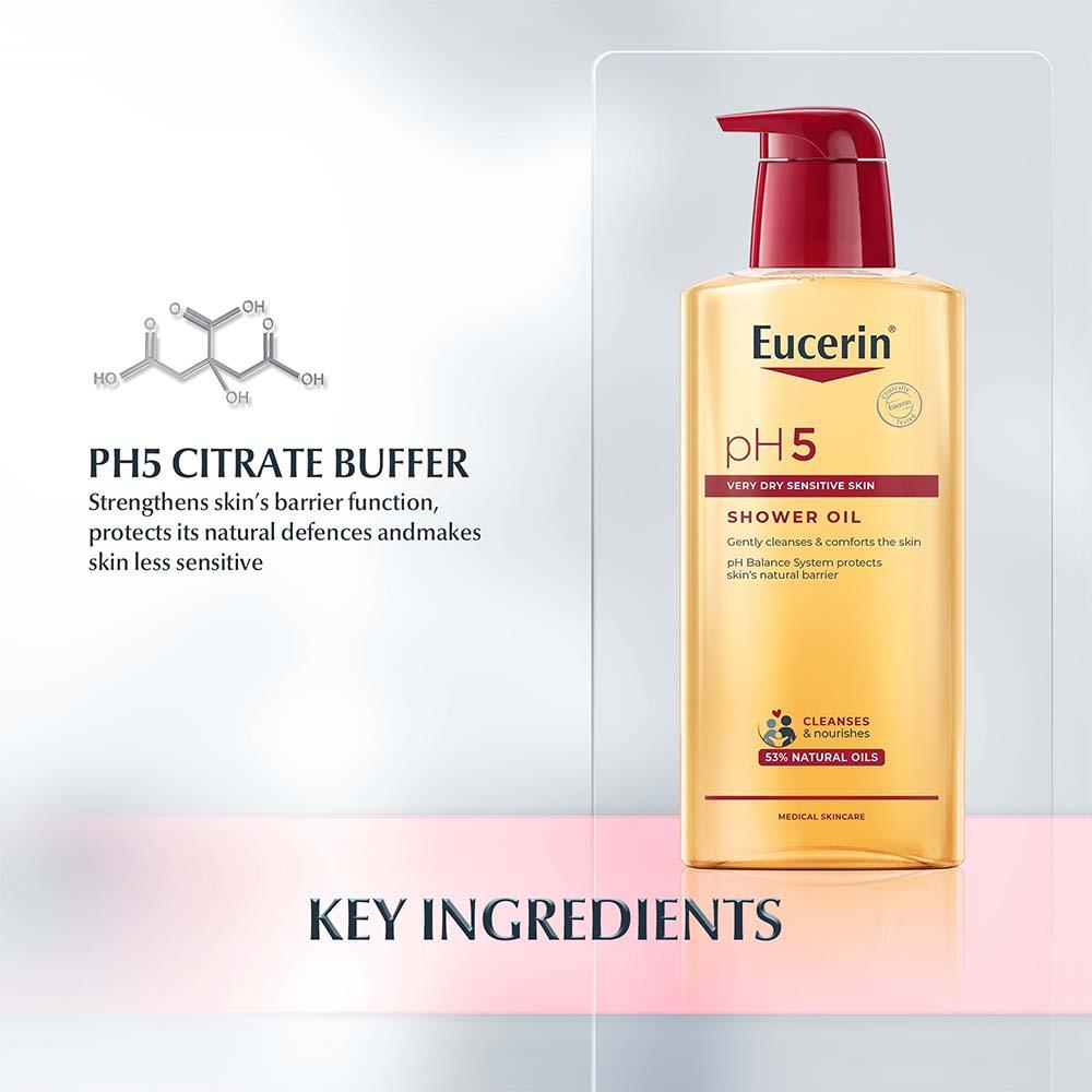 Eucerin Shower Oil for Dry and Sensitive Skin - 400 ml