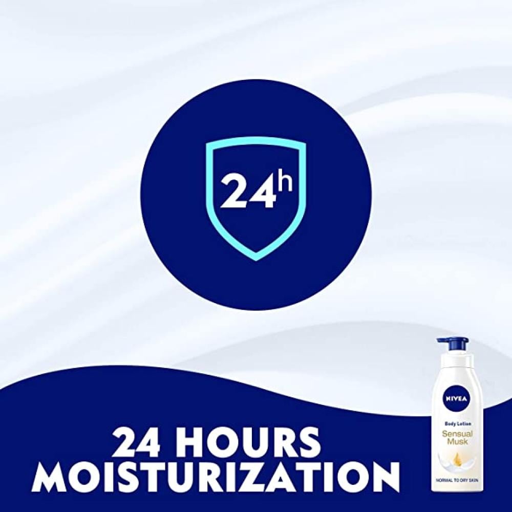 Nivea Sensual Musk Body Lotion Moisturizing and Care for Normal to Dry Skin - 400 ml