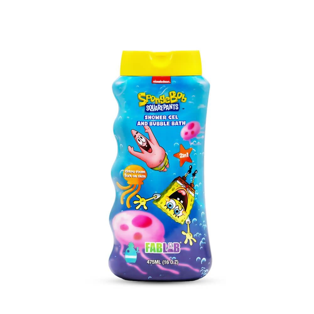 Nickelodeon Spongebop Shower Gel & Bubble Bath Extra Foam Soft on Skin - 400 ml