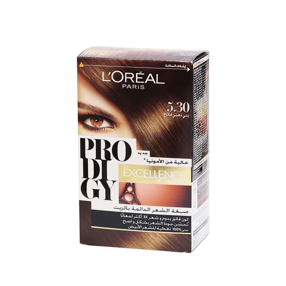 L'Oreal Paris Prodigy Hair Color - Light Golden Brown 5.30