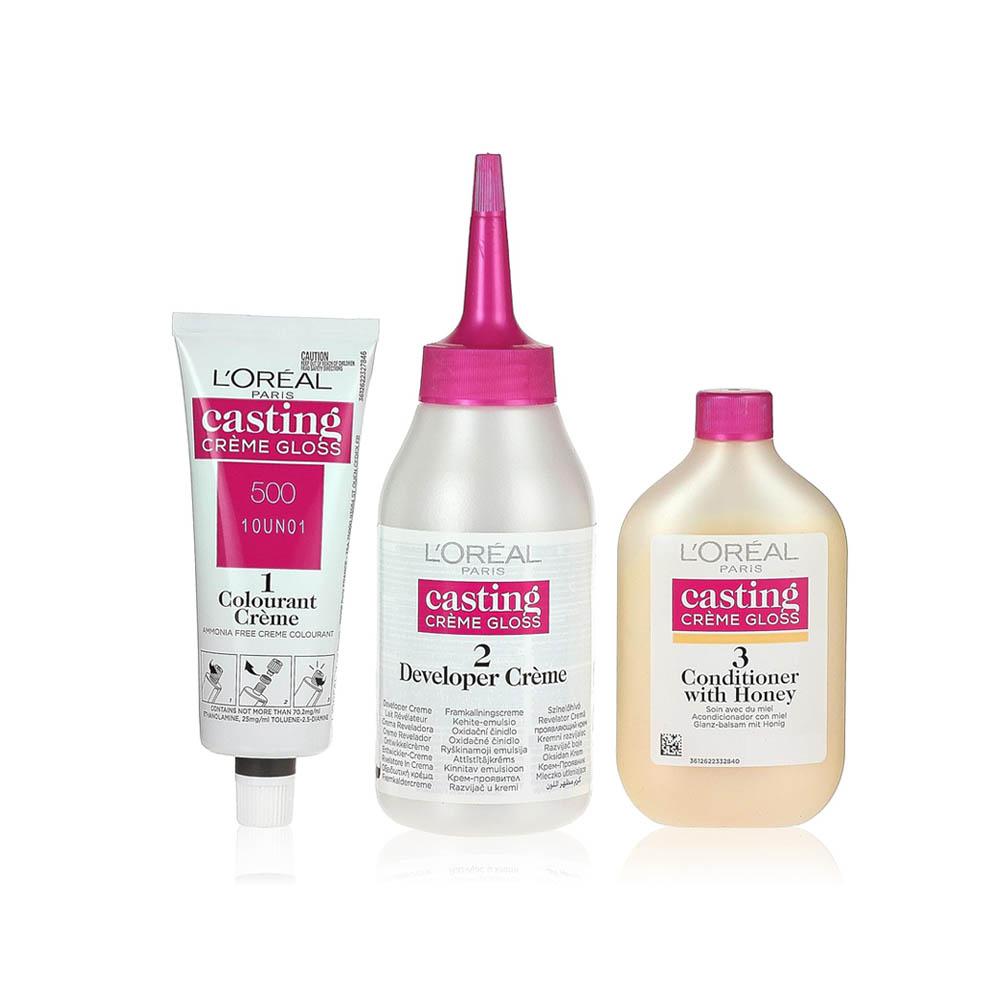 L'Oreal Paris Casting Creme Gloss Hair Dye - Light Brown 500