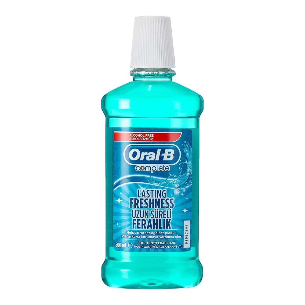 Oral-B Complete Protect Against Plaque Cool Mint Mouthwash 500 ml