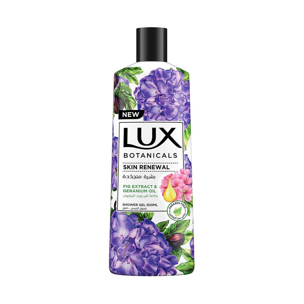 Lux Botanicals Skin Renewal Shower Gel With Fig Extract And Geranium Oil - 500 ml