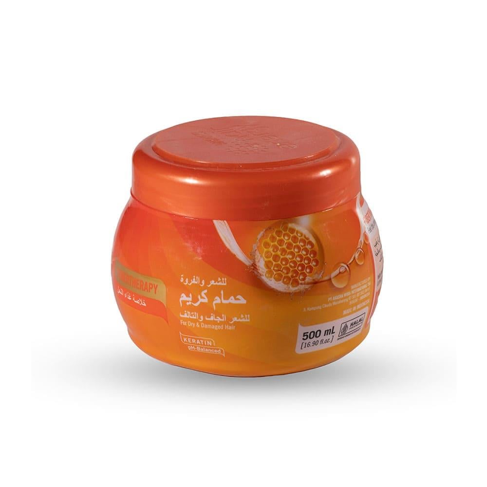 Makarizo Hair Cream for Dry & Damaged Hair with Bee Food - 500 ml