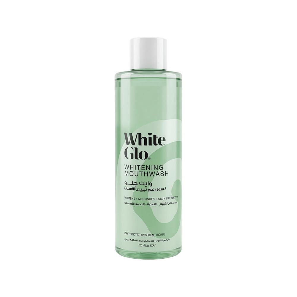 White Glo Mouthwash for Teeth Whitening - 500 ml