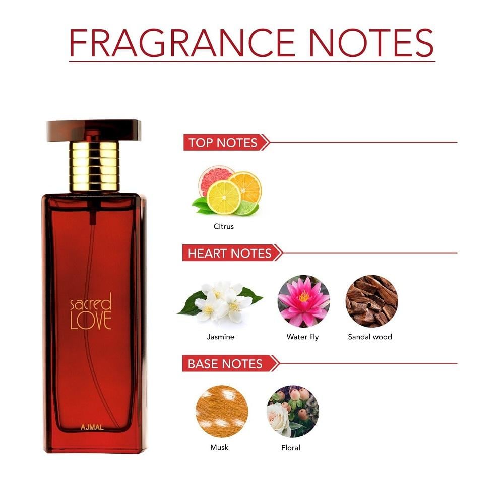 عطر اجمل ساكرد لوف للنساء - او دى بارفيوم 50 مل