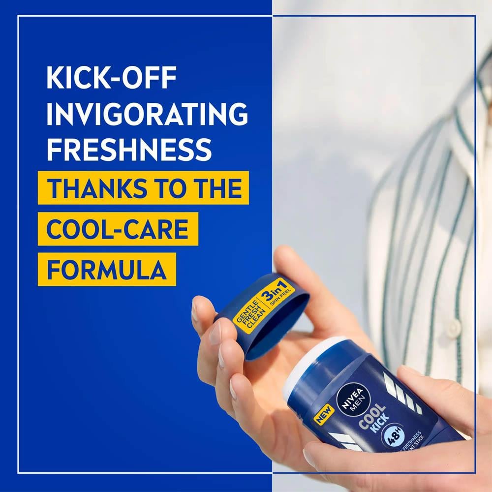 Nivea Men Cool Kick Deodorant Stick - 50 ml