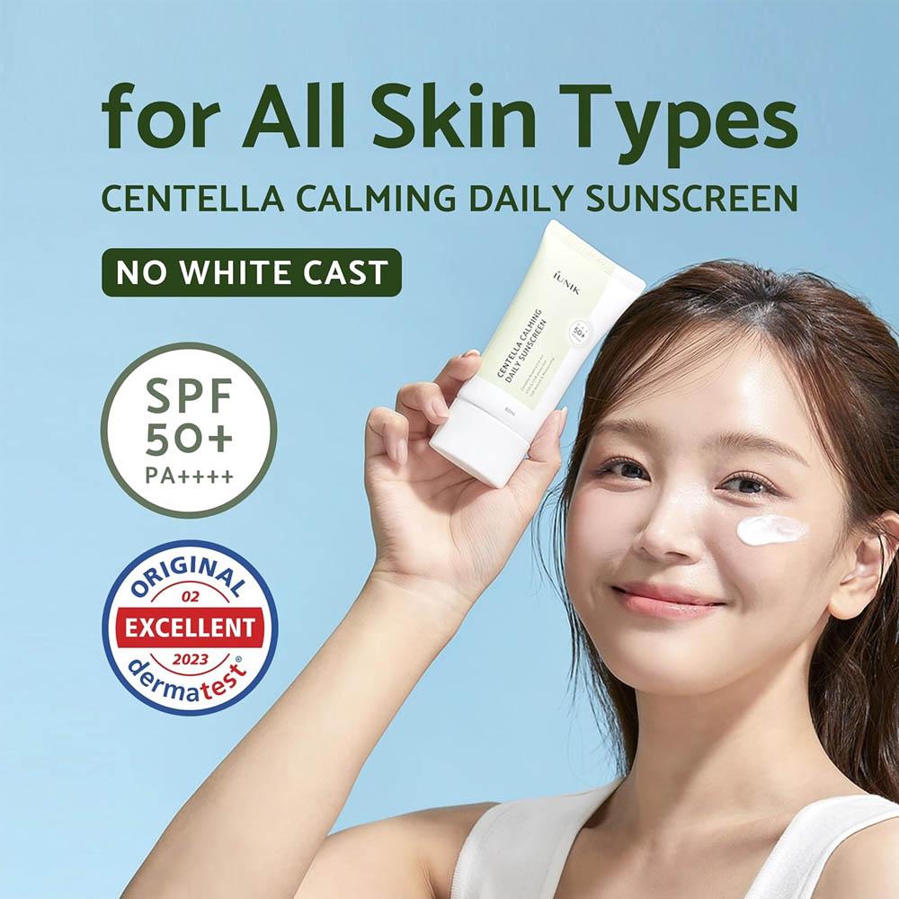 iunik Centella Calming Daily Sunscreen Cream SPF 50 - 60 ml