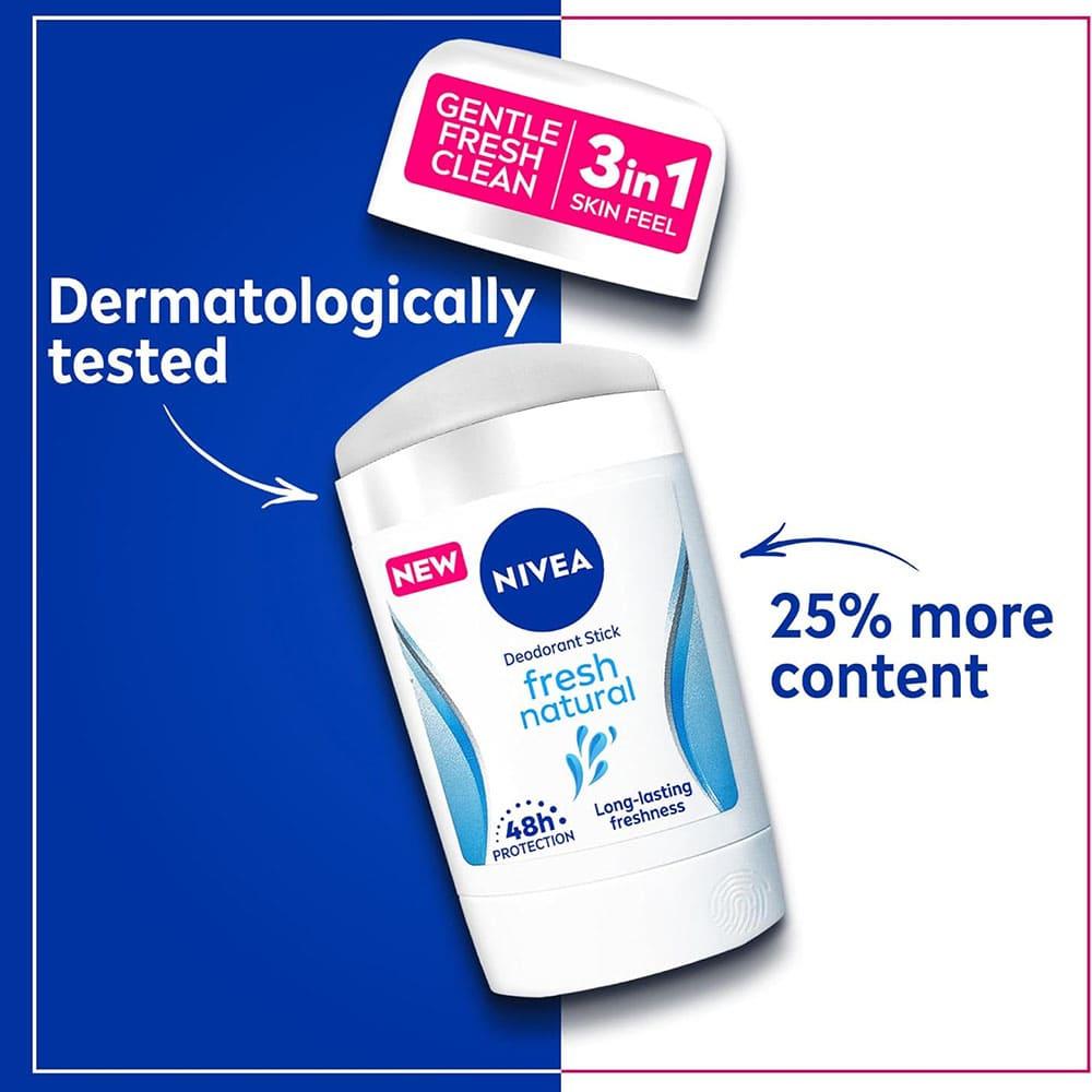 Nivea Deodorant Stick Fresh Natural - 50 ml