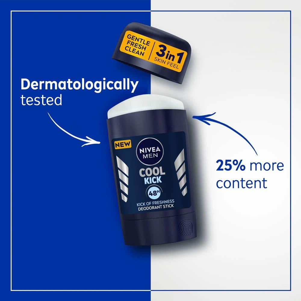 Nivea Men Cool Kick Deodorant Stick - 50 ml