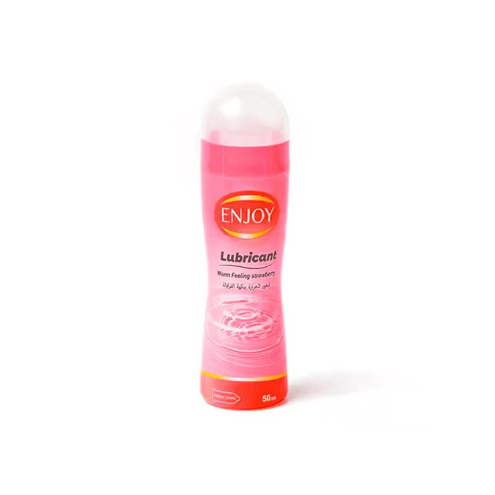 Enjoy Strawberry Flavored Heat Feeling Lubricating Gel - 50 ml