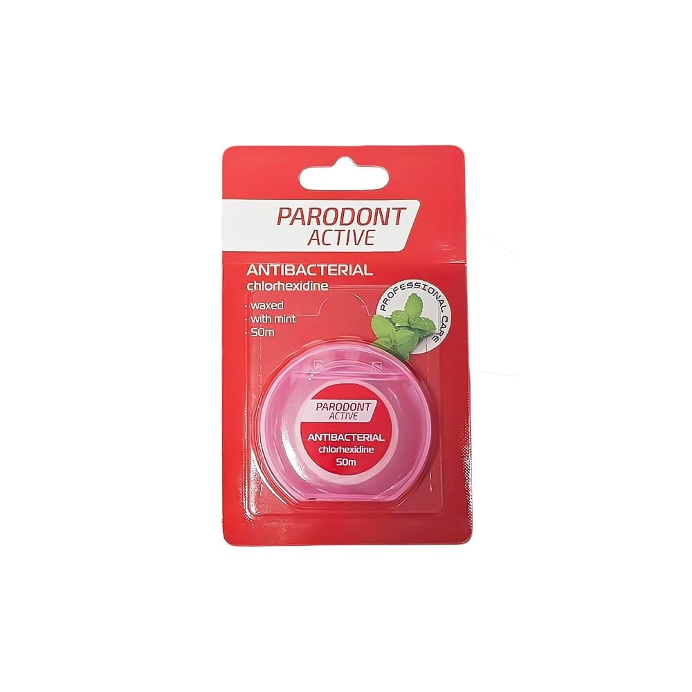 Parodont Active Waxed Dental Floss with Mint - 50 m