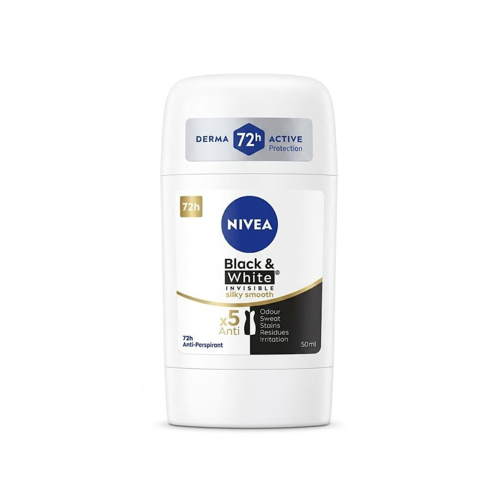 NIVEA Black & White Deodorant Stick Silky Smooth - 50ml