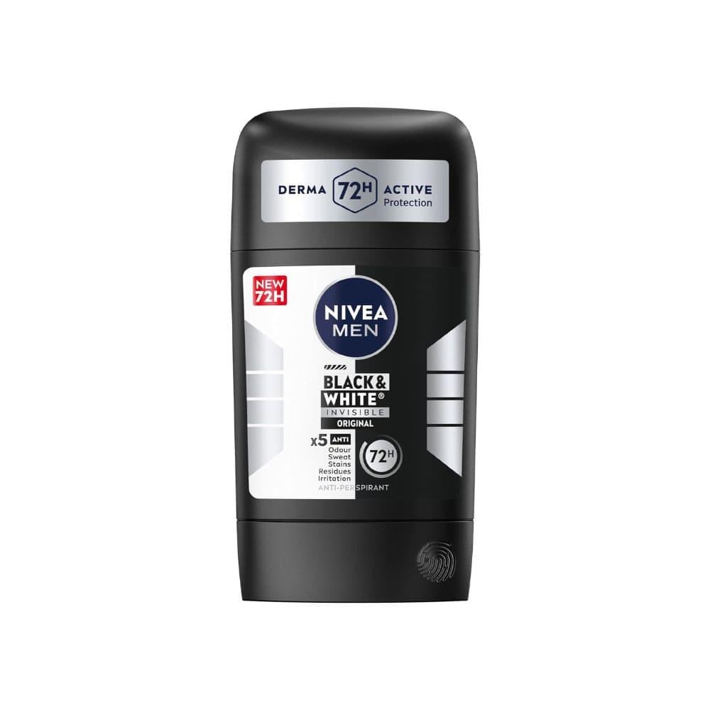 Nivea Black & White Deodorant Stick for Men - 50 ml