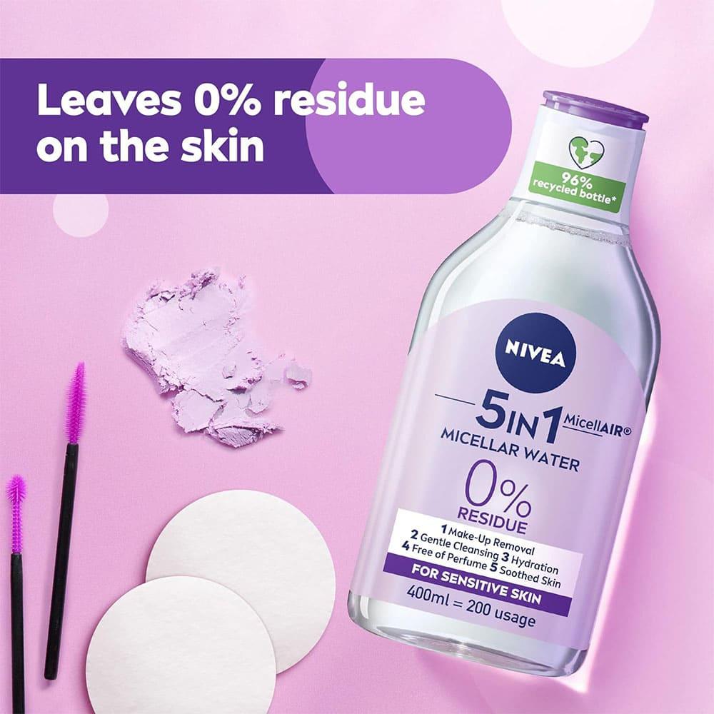 NIVEA 5 In 1 Micellar Water Make Up Remover - 400 ml