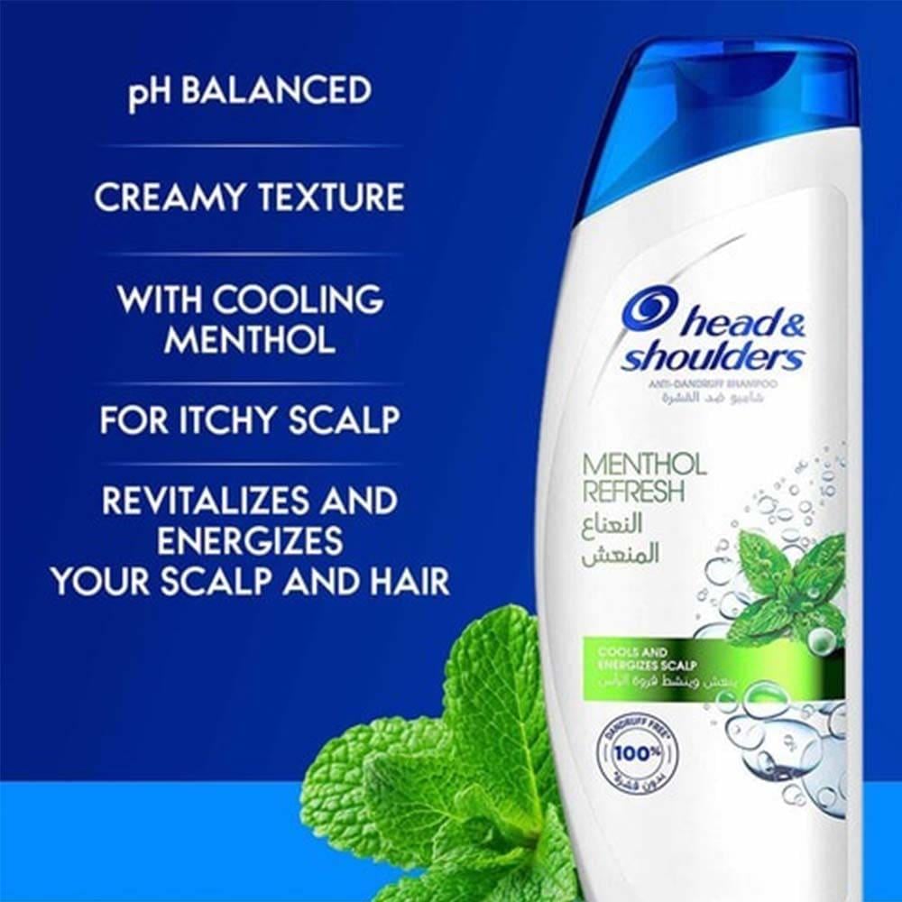 Head & Shoulders Menthol Refresh Anti-Dandruff Shampoo - 600 ml