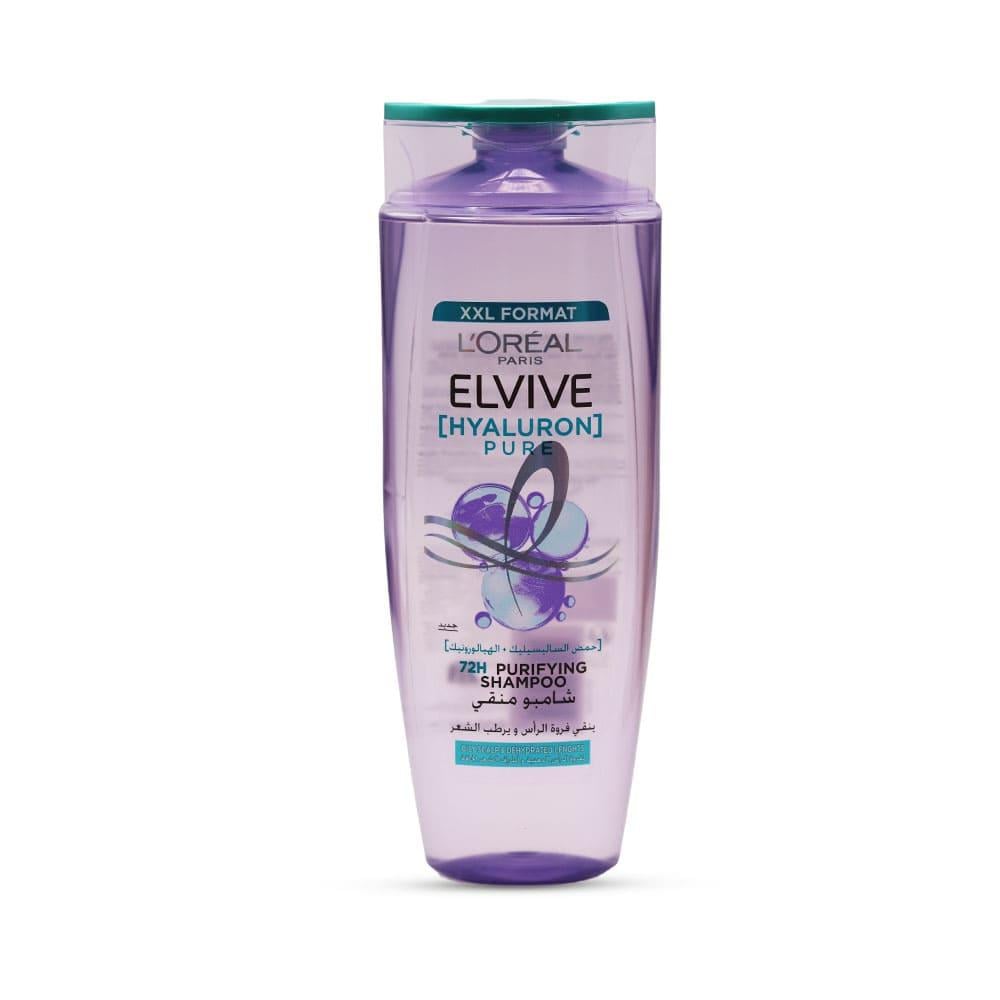 L'Oreal Paris Purifying Shampoo with Salicylic Acid & Hyaluronic - 600 ml