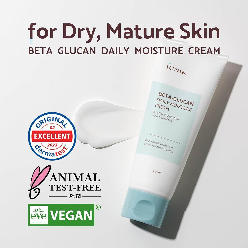 iunik Beta-Glucan Daily Moisture Cream - 60 ml