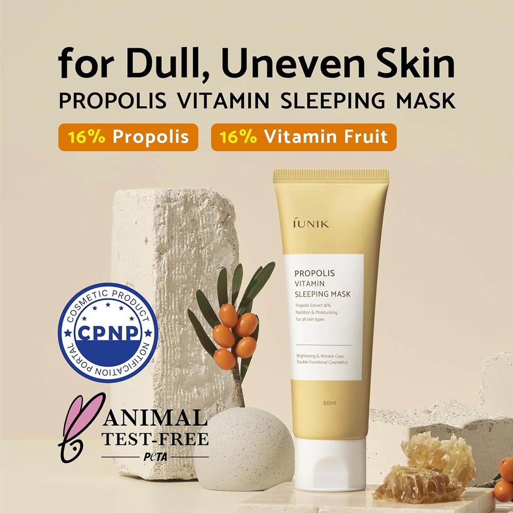iunik Propolis Vitamin Sleeping Mask - 60 ml
