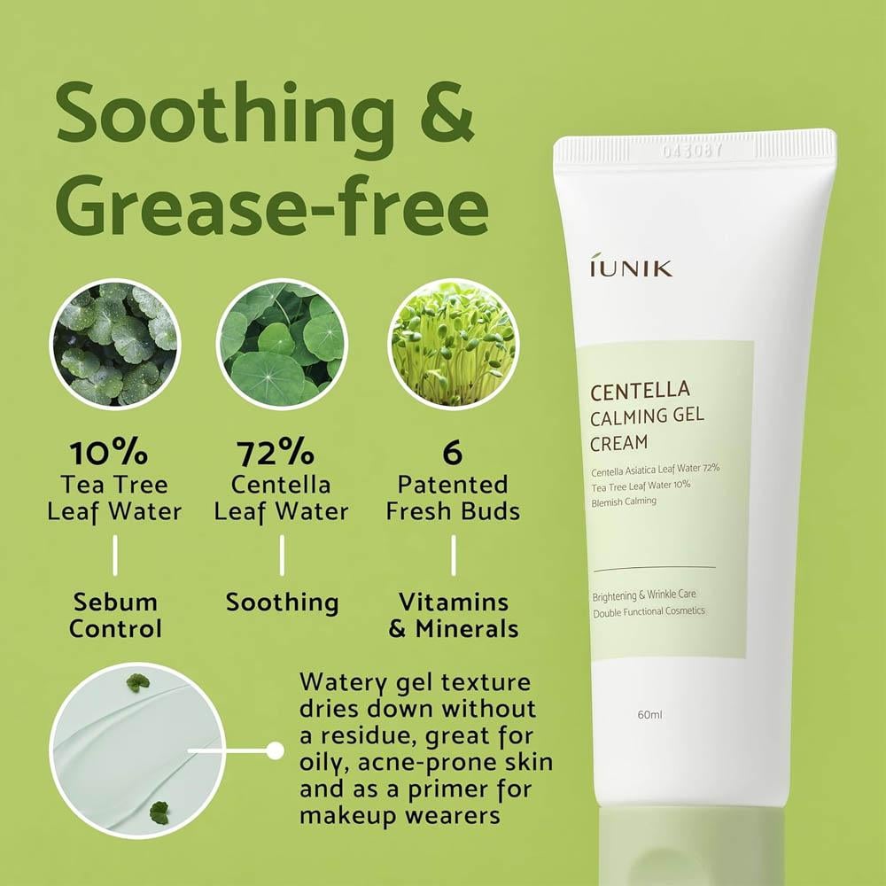 iunik Centella Calming Gel Cream - 60 ml