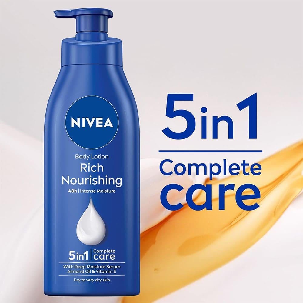 Nivea Body Lotion Nourishing With Deep Moisture Serum - 625 ml